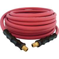 MAXPRO Rubber Hose, Air/Water, EPDM Rubber/Polyester, 3/8" dia. x 50', 300 psi, 1/4 NPT Cintas
