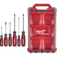 Cushion Grip Screwdrivers Set with PACKOUT Low-Profile Compact Organizer, 6 Pcs. Cintas