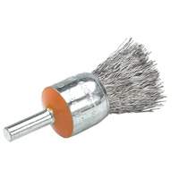 Brosses mont&eacute;es &agrave; fils cr&ecirc;p&eacute;s, 1/2", Fils 0,02", Tige 1/4" Cintas