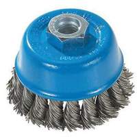 Brosse &agrave; fils nou&eacute;s torsad&eacute;s, 3" dia. x M10x1,25 arbre Cintas