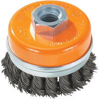 Brosse &agrave; fils nou&eacute;s torsad&eacute;s, 5" dia. x 5/8"-11 arbre Cintas