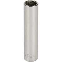 Socket, 8 mm, 1/4" Drive, 6 Points, Deep Cintas