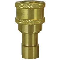 RACCORD HYDRAULIQUE FERME 2VOIES,1"NPT,LAITON, Laiton/Acier inoxydable Cintas