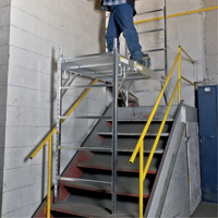 Mobile Work Scaffolding - Maxi Square Scaffolding, Aluminum Frame, 74" D x 75" H Cintas