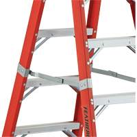 6600 AA Series Industrial Extra Heavy-Duty 2-Way Stepladders, Fibreglass, 375 lbs. Capacity, 4' Cintas