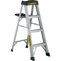 3400 Series Industrial Extra Heavy-Duty Step Ladder, 4', Aluminum, 300 lbs. Capacity, Type 1A Cintas