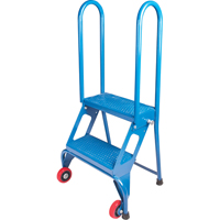 &eacute;chelle pliante portative, 2 marches, Perfor&eacute;, Hauteur 20" Cintas