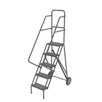 &eacute;chelles roulantes, 5 marches, Stri&eacute;, Hauteur 50" Cintas