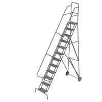 &eacute;chelles roulantes, 12 marches, Stri&eacute;, Hauteur 126" Cintas