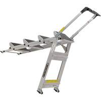 Tilt & Roll Step Stool Ladder, 4 Steps, 44.25" x 22.13" x 59" High Cintas