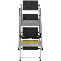 Tilt & Roll Step Stool Ladder, 4 Steps, 44.25" x 22.13" x 59" High Cintas