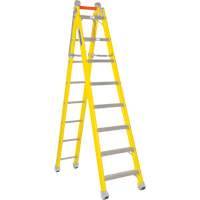 Step to Straight Ladder, 13.8', Fibreglass, 375 lbs., CSA Grade 1AA Cintas