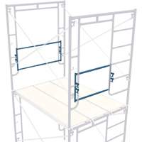 Adjustable End-Stop Scaffolding Guardrail, Guard Rail, 21" H Cintas