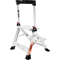 Jumbo Step Ladder, 1.5', Aluminum, 375 lbs. Capacity, Type 1AA Cintas