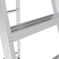 Step Ladder, 10', Aluminum, 225 lbs. Capacity, Type 2 Cintas
