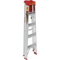 Step Ladder with Paint Tray, 5', Aluminum, 200 lbs. Capacity, Type 3 Cintas