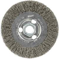 Disque &agrave; fils cr&ecirc;p&eacute;s, 4" dia., Fils 0,12", Arbre 5/8"-11 Cintas