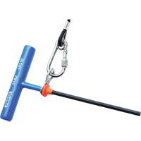 Hex Key - Metric, Hex End, 2.5 mm x 6" L, T Handle Cintas