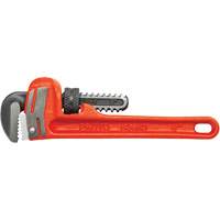 Heavy-Duty Cast Iron Pipe Wrench, 3/4" Jaw Capacity, 6" Long, Powder Coated Finish, None Handle Cintas