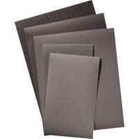 Feuille de papier abrasif, 9" x 11", Grain 320, Carbure de silicium Cintas