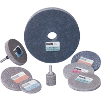 Standard Abrasives 500 Series Soft Density Unitized Wheels, 3" x 1/4", 1/4" Arbor, Medium Grit, Aluminum Oxide Cintas