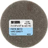 Standard Abrasives Unitized Wheel, 3" x 1/4", 1/4" Arbor, Fine Grit, Aluminum Oxide Cintas