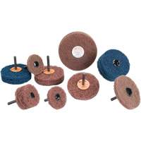 Meule Buff & Blend Standard Abrasives, 3" dia. x 1/4" la, Arbre 1/4", Oxyde d'aluminium Cintas