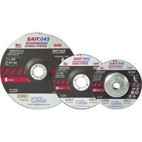 Disque de coupe Sait, 5" x 0,045", Arbre de 7/8", Type 27, Oxyde d'aluminium, 12 200 Tr/min Cintas
