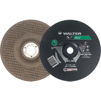 Aluminium Depressed Centre Grinding Wheels, 9" x 1/4", 7/8" Arbor, Type 27 Cintas