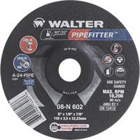 PIPEFITTER Grinding Wheel, 4-1/2" x 1/8", 7/8" Arbor, Type 27 Cintas