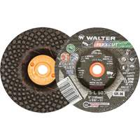 Meules &agrave; moyeu d&eacute;port&eacute; Flexcut, 5", 36 Grain, Oxyde d'aluminium, 5/8"-11, 12 200 Tr/min, Type 29 Cintas