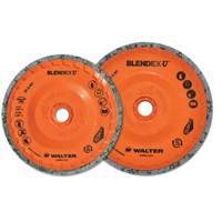 Brosse coupe de finition Blendex U, 4-1/2" dia., Grain Fin, Carbure de silicium Cintas