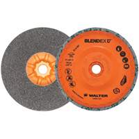 Brosse coupe de finition Blendex U, 5" dia., Grain Fin, Carbure de silicium Cintas