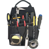 Professional Electrician's Pouches, Multiple Tool Holder, Polyester, 11 Pockets Cintas