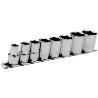 Jeu de douilles SAE, 8 Mcx, Prise de 3/8" Cintas