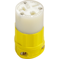 2-Pole 3-Wire Grounding Straight Blade Connector, 5-20P, Nylon Cintas