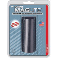 Leather Belt Holster for 2-Cell AA Flashlights, Flashlight Holder, Leather, 1 Pockets Cintas