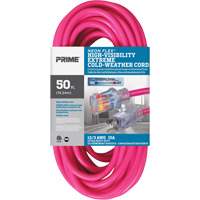 Neon Flex&reg; High Visibility Extension Cord, Outdoor, SJTW, 12/3 AWG, 15 A, 50' Cintas