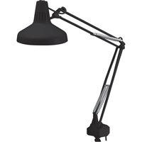 Heavy-duty Combination Task Light, 22/60 W, Fluorescent/Incandescent, 45" Neck, Black Cintas