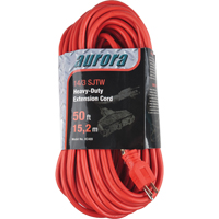 Vinyl Extension Cord, Outdoor, SJTW, 14/3 AWG, 15 A, 3 Outlet(s), 50' Cintas