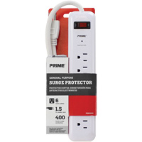 Protecteurs de surtension, 6 Prises, 400 J, 1875 W, Cordon 2' Cintas
