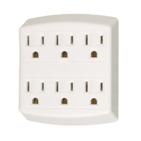 Adaptateurs, 6 Prise(s), 15 A, 1875 W, 125 Cintas