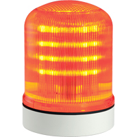 Streamline&reg; Modular Multifunctional LED Beacons, Continuous/Flashing/Rotating, Amber Cintas