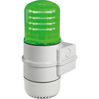Streamline&reg; Modular Multifunctional LED Beacons, Continuous/Flashing/Rotating, Green Cintas