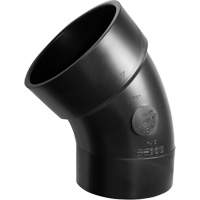 45° Sanitary Street Elbow Fitting, Spigot x Hub, Plastic, 6" Cintas