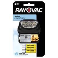 Brite Essentials Headlight, LED, 14 Lumens, 16 Hrs. Run Time, AAA Batteries Cintas