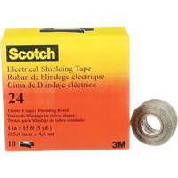 Scotch&reg; Electrical Shielding Tape, 25.4 mm (1") x 4.6 m (15'), Black, 16 mils Cintas