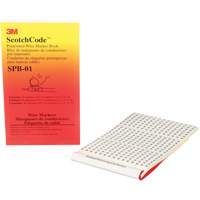 ScotchCode Pre-Printed Wire Marker Book Cintas