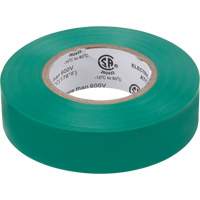 Electrical Tape, 19 mm (3/4") x 18 M (60'), Green, 7 mils Cintas