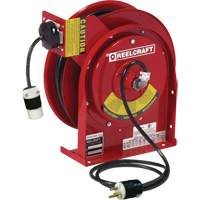 Power Cord Reel, 45', SJEOOW, 12 Gauge, 20 A Cintas